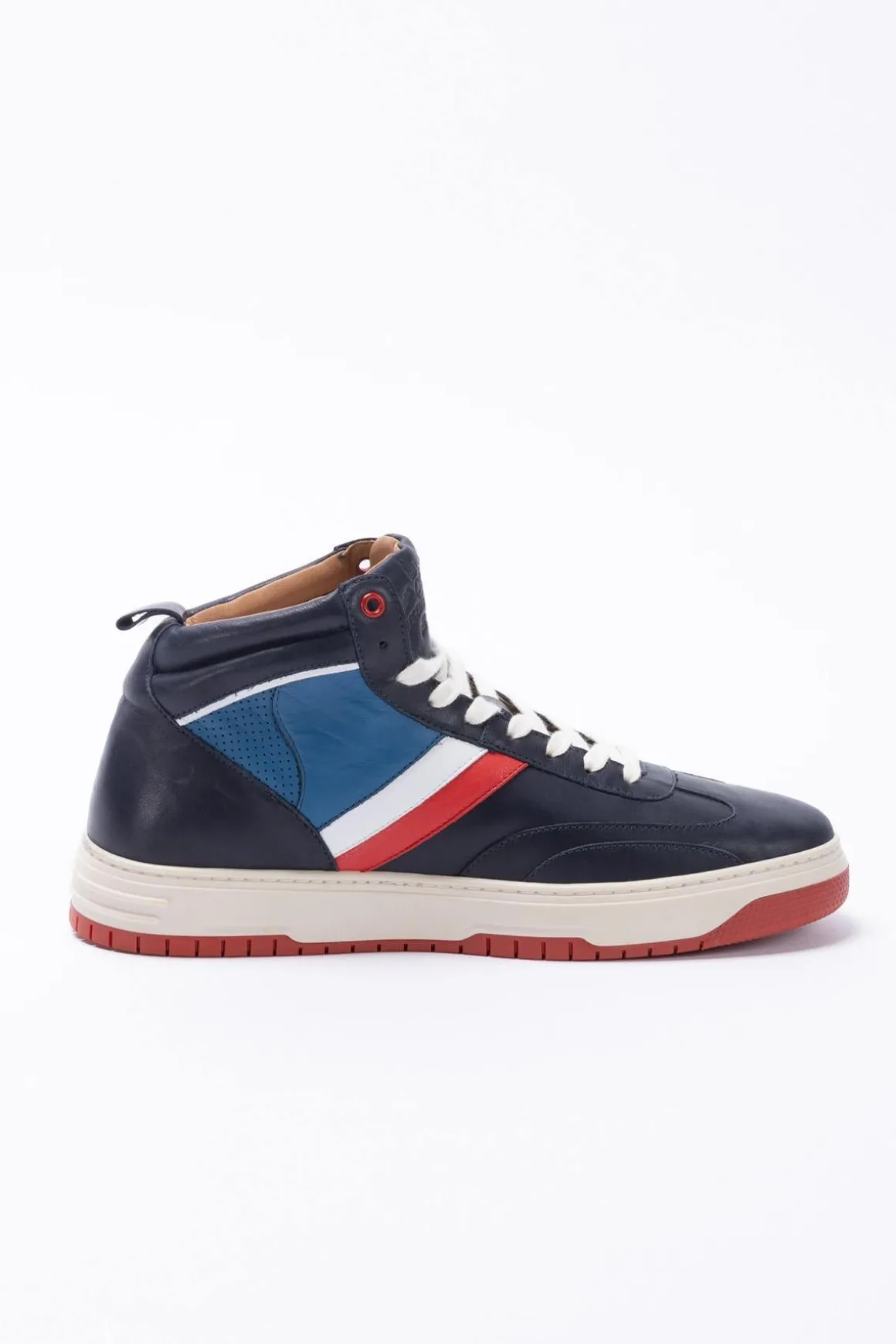 Baskets En Cuir Homme Alpine A424 Alpine Navy