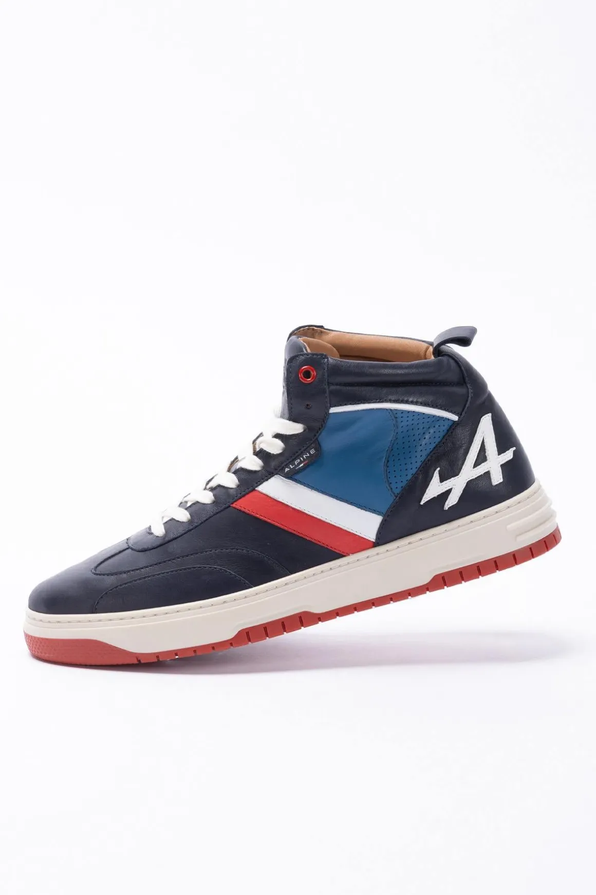 Baskets En Cuir Homme Alpine A424 Alpine Navy