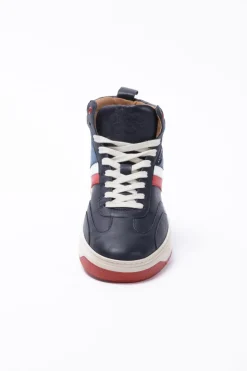 Baskets En Cuir Homme Alpine A424 Alpine Navy