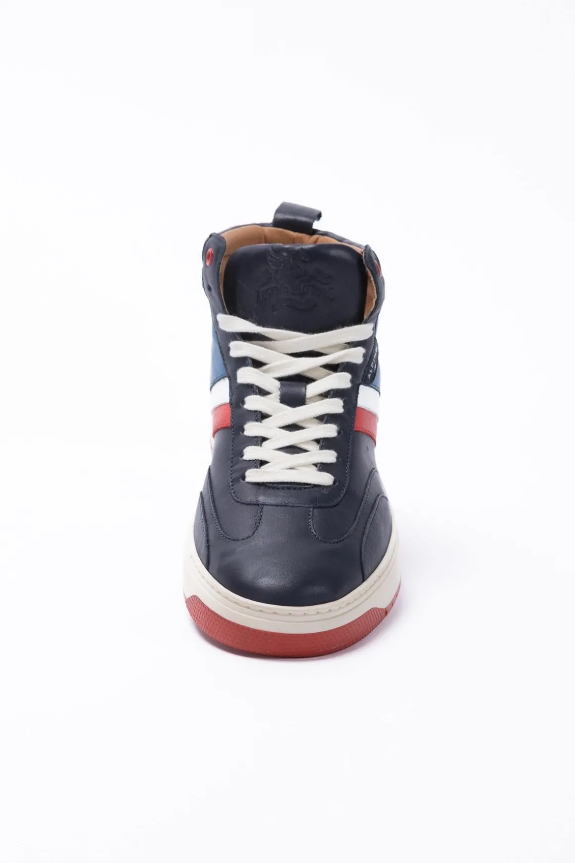 Baskets En Cuir Homme Alpine A424 Alpine Navy
