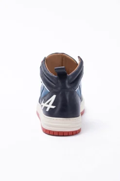 Baskets En Cuir Homme Alpine A424 Alpine Navy