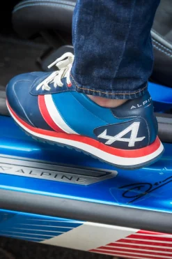 Baskets En Cuir Homme Alpine Berlinette Royal Blue