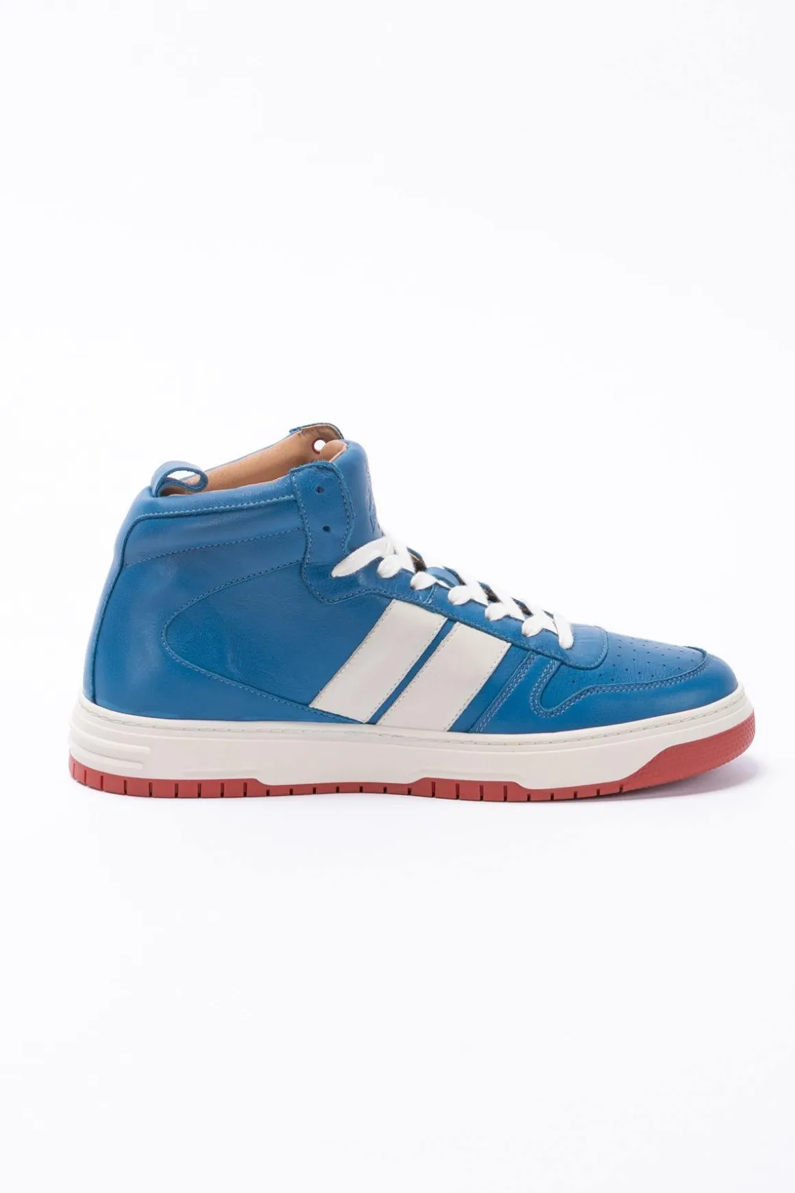 Baskets En Cuir Homme Carroll Shelby Cobra Shelby Blue
