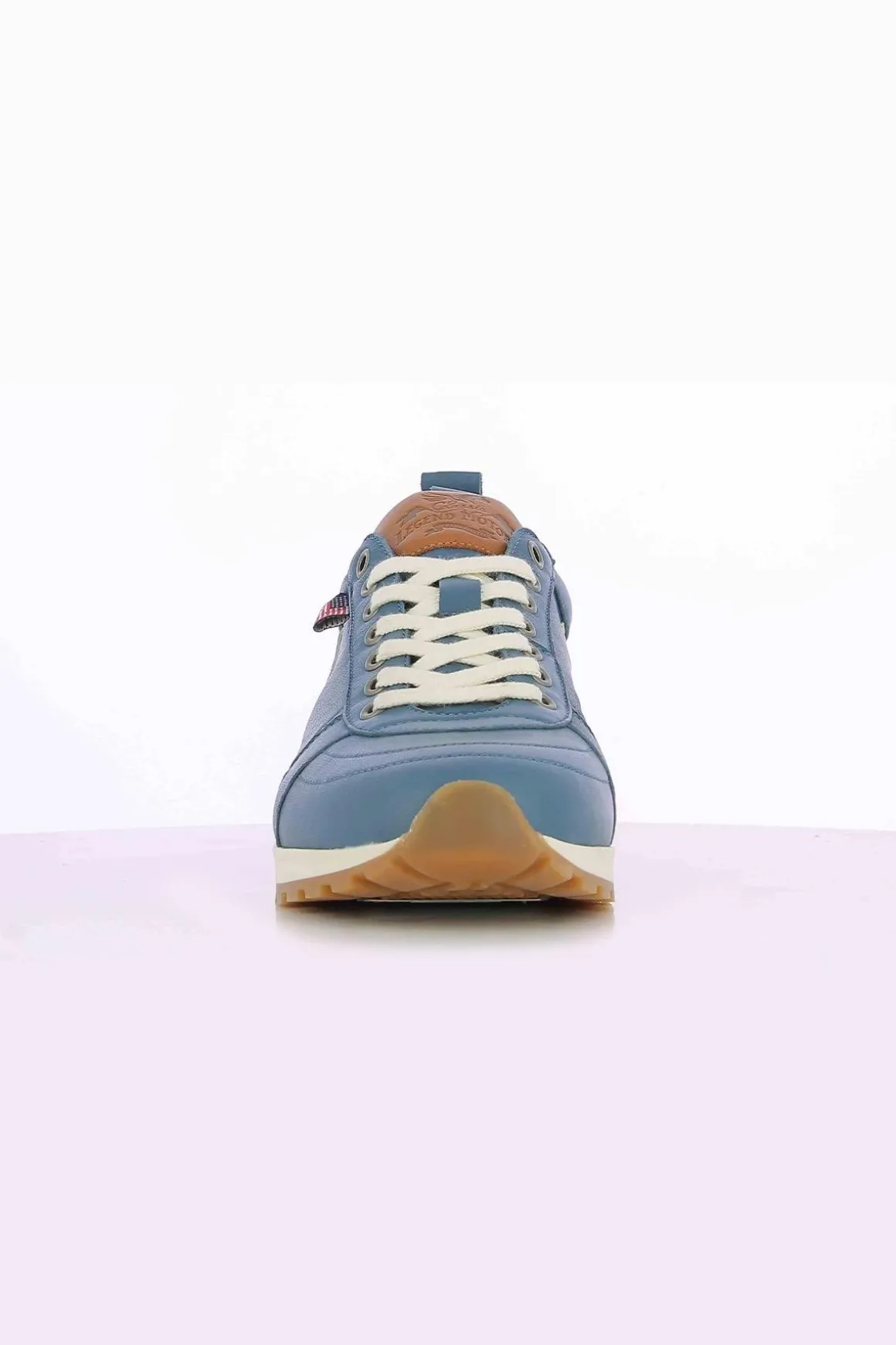 Baskets En Cuir Homme Carroll Shelby Gt Shelby Blue