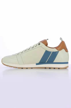 Baskets En Cuir Homme Carroll Shelby Gt Shelby Ecru