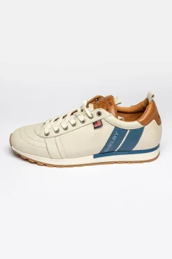 Baskets En Cuir Homme Carroll Shelby Gt Shelby Ecru
