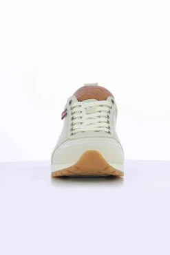 Baskets En Cuir Homme Carroll Shelby Gt Shelby Ecru