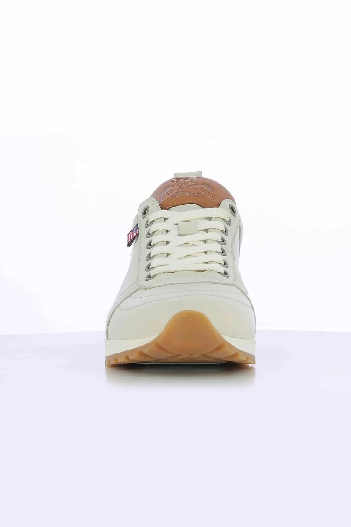 Baskets En Cuir Homme Carroll Shelby Gt Shelby Ecru