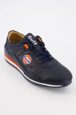 Baskets En Cuir Homme Gulf Sneakers Fwm04-100 Navy