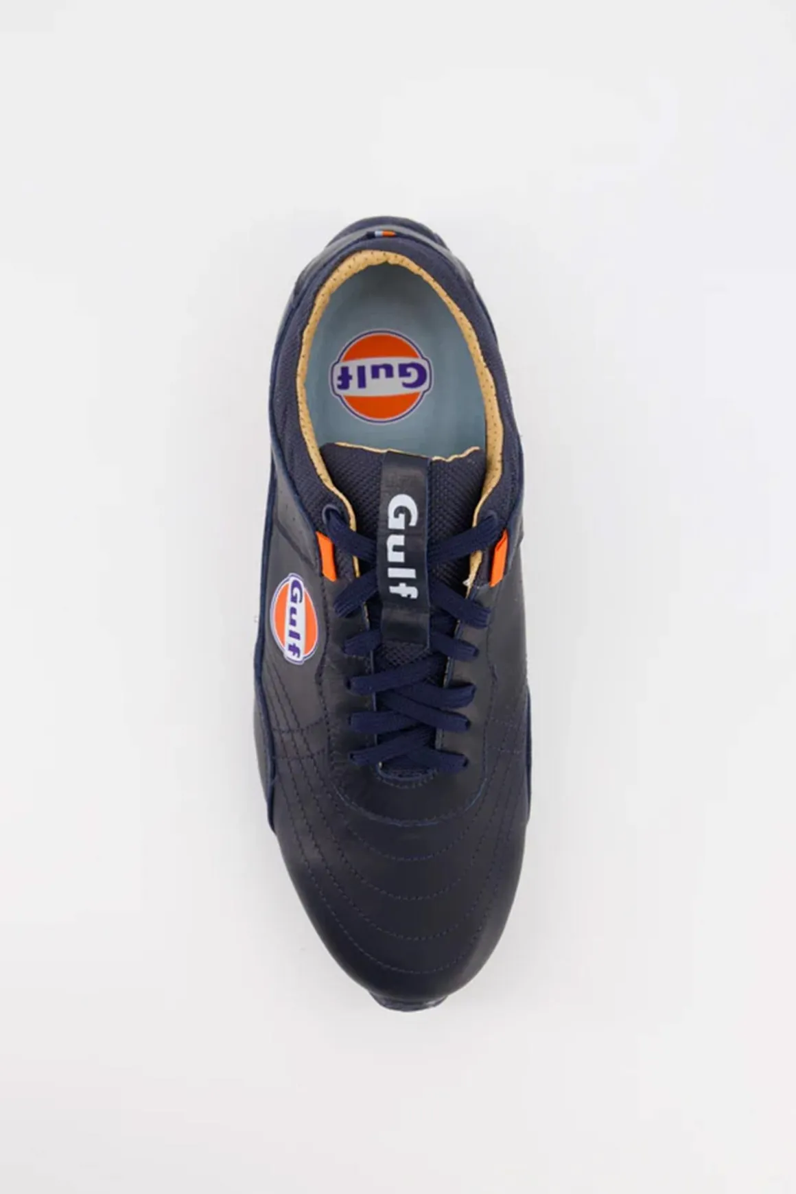 Baskets En Cuir Homme Gulf Sneakers Fwm04-100 Navy