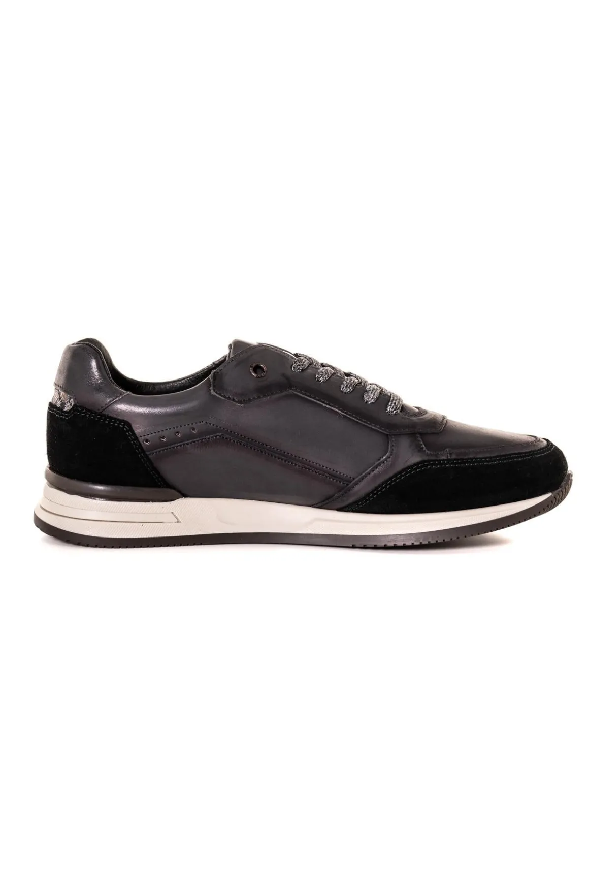 Baskets En Cuir Homme Le Formier Marius Anthracite