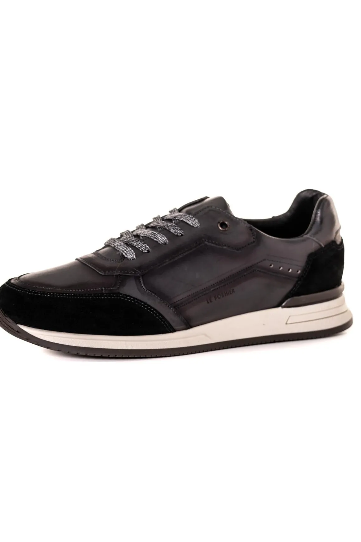 Baskets En Cuir Homme Le Formier Marius Anthracite