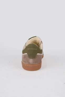 Baskets En Cuir Homme Redskins Eldorado Ecru Vert Orange