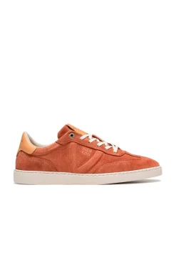 Baskets En Cuir Homme Redskins Quadra Brique