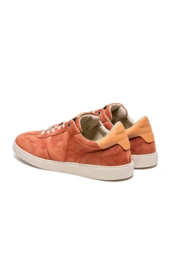 Baskets En Cuir Homme Redskins Quadra Brique
