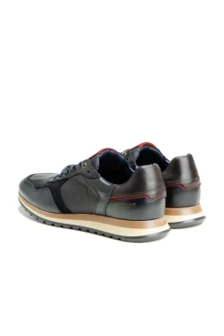 Baskets En Cuir Homme Redskins Marani Marine Chataigne