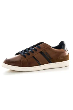 Baskets En Cuir Homme Redskins Falko Cognac