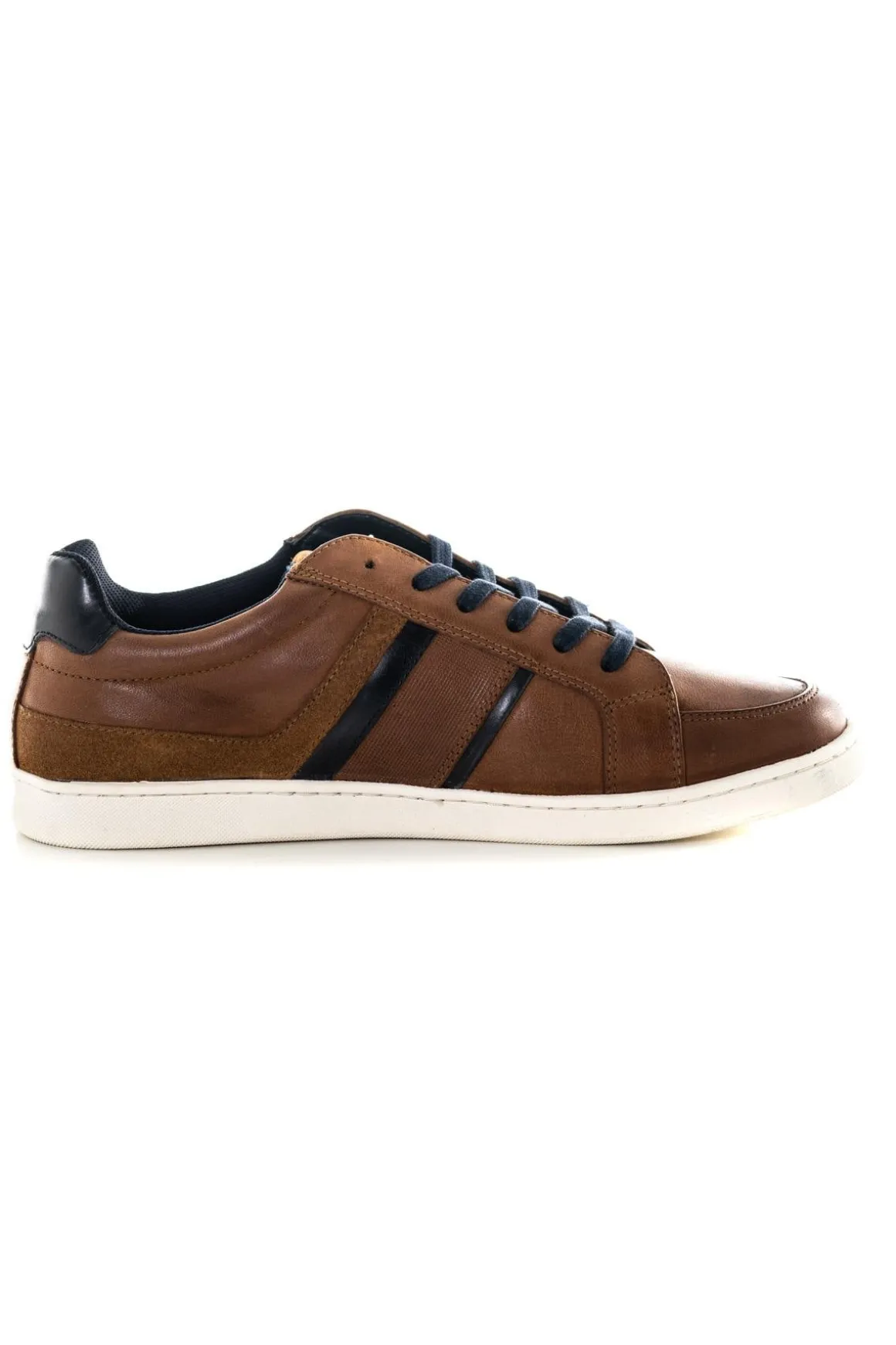 Baskets En Cuir Homme Redskins Falko Cognac