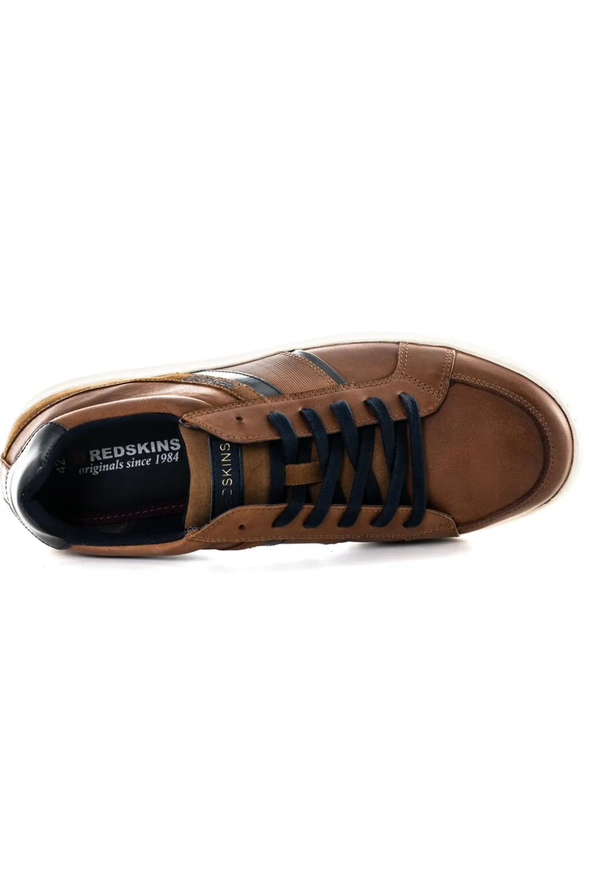 Baskets En Cuir Homme Redskins Falko Cognac