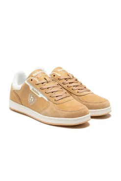 Baskets En Cuir Homme Redskins Detente Beige Blanc