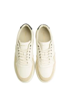 Baskets En Cuir Homme Redskins Zenica Beige Marine