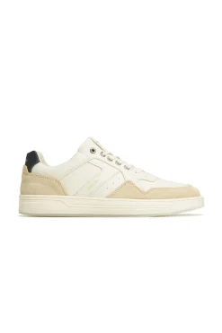 Baskets En Cuir Homme Redskins Zenica Beige Marine
