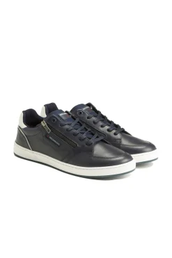 Baskets En Cuir Homme Redskins Missouri Marine Blanc