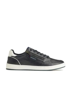 Baskets En Cuir Homme Redskins Missouri Marine Blanc