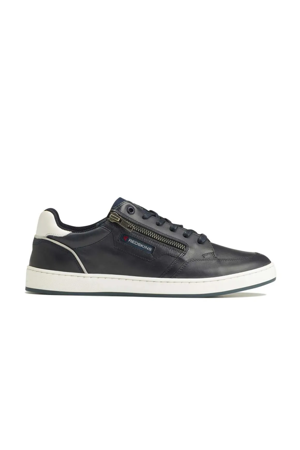 Baskets En Cuir Homme Redskins Missouri Marine Blanc