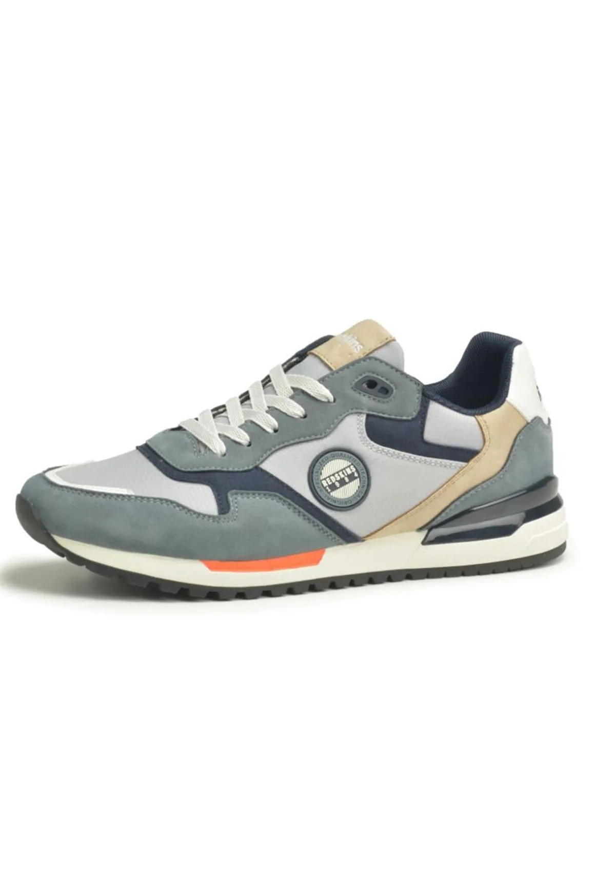 Baskets En Cuir Homme Redskins Oyati Jean+Gris