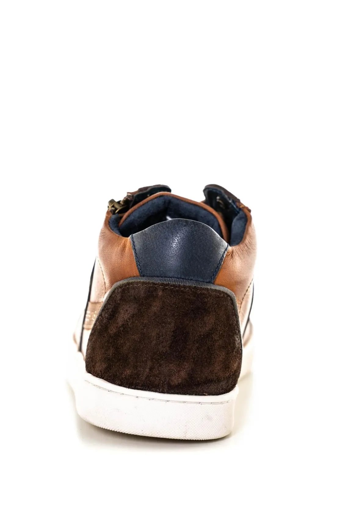 Baskets En Cuir Homme Redskins Dynamic Cognac+Marron