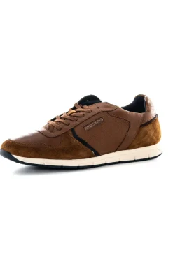 Baskets En Cuir Homme Redskins Adore Cognac Marine