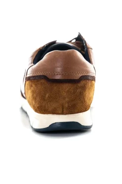 Baskets En Cuir Homme Redskins Adore Cognac Marine