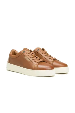 Baskets En Cuir Homme Redskins Bazino Cognac