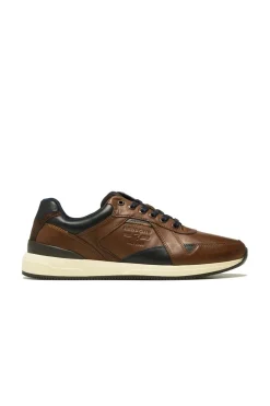 Baskets En Cuir Homme Redskins Cavado Brandy Marine