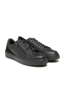 Baskets En Cuir Homme Redskins Decent Noir Noir