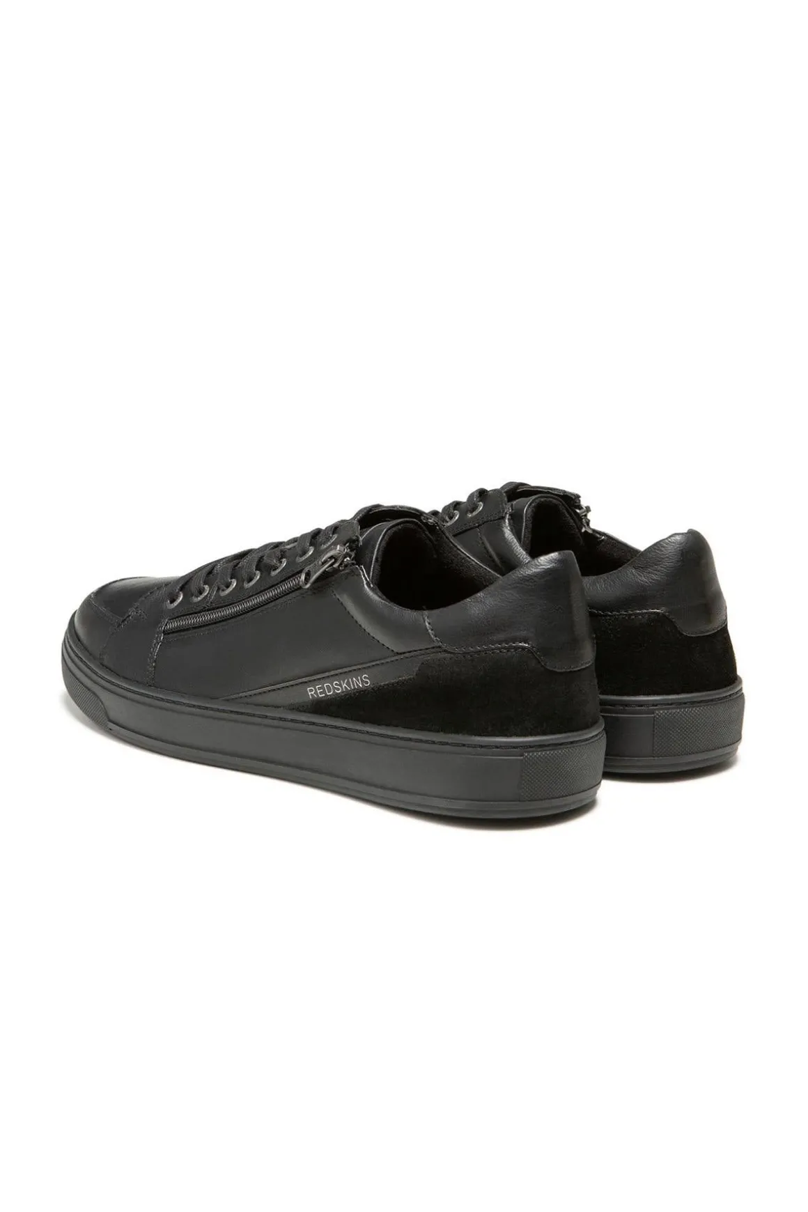 Baskets En Cuir Homme Redskins Decent Noir Noir