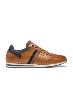 Baskets En Cuir Homme Redskins Living 1 Cognac Marine