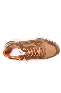 Baskets En Cuir Homme Redskins Patriot Camel Kaki