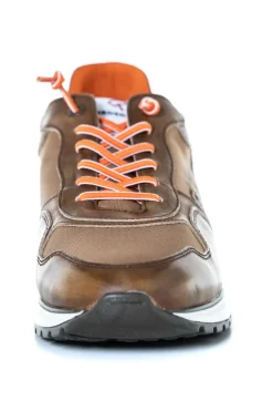 Baskets En Cuir Homme Redskins Patriot Camel Kaki