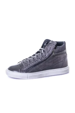 Baskets En Cuir Homme Redskins Nerino Anthracite
