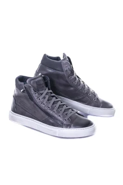 Baskets En Cuir Homme Redskins Nerino Anthracite