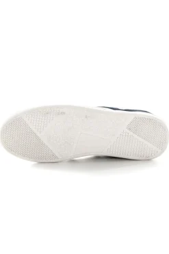 Baskets En Cuir Homme Redskins Falko Blanc Marine Orange