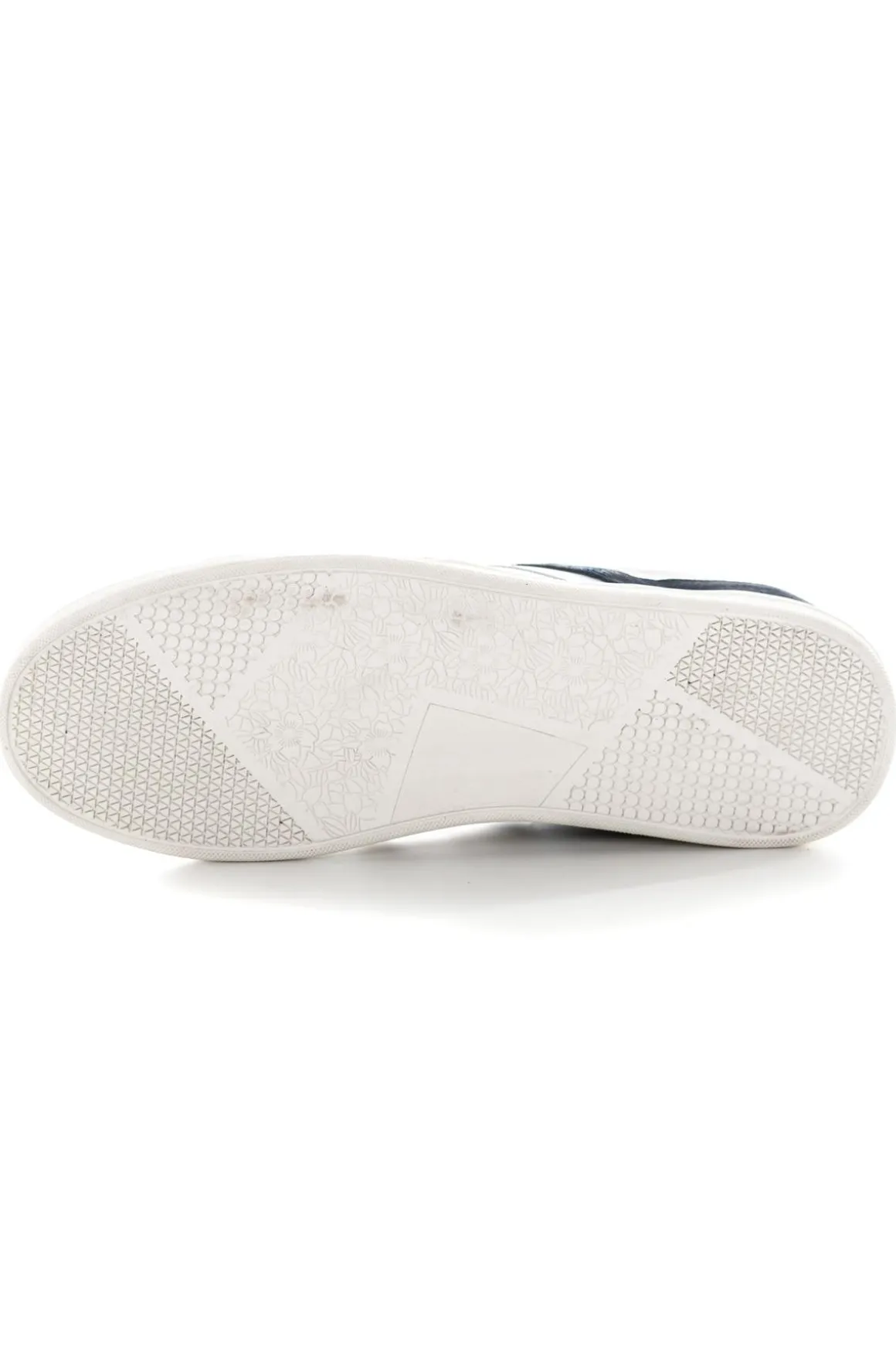 Baskets En Cuir Homme Redskins Falko Blanc Marine Orange