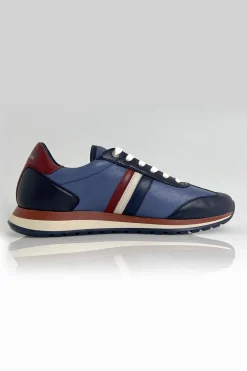 Baskets En Cuir Homme Steve Mcqueen Cool Blue