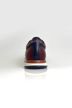Baskets En Cuir Homme Steve Mcqueen Cool Dark Red