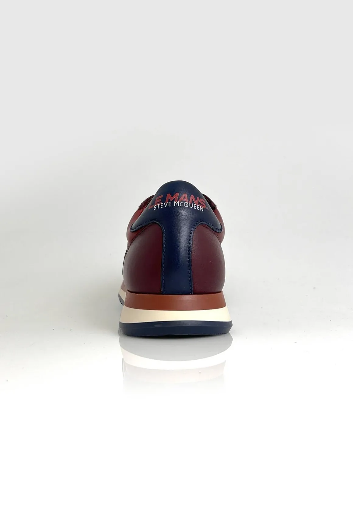 Baskets En Cuir Homme Steve Mcqueen Cool Dark Red