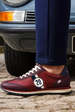 Baskets En Cuir Homme Steve Mcqueen Cool Dark Red