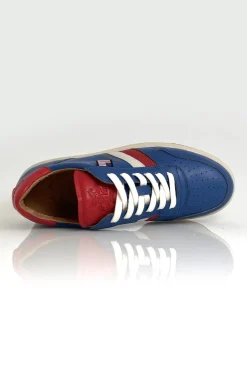 Baskets En Cuir Homme Steve Mcqueen Bull Ocean Blue