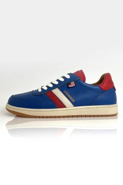 Baskets En Cuir Homme Steve Mcqueen Bull Ocean Blue